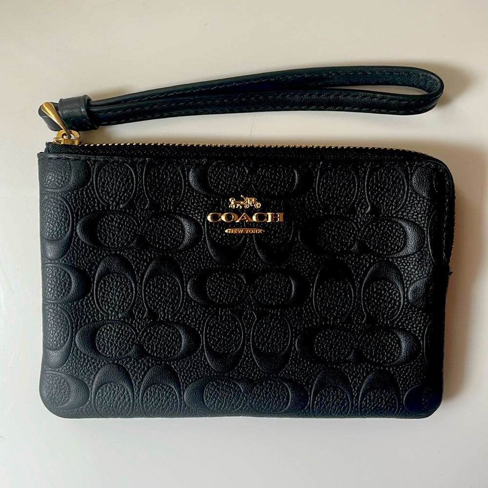Coach Black Wristlet